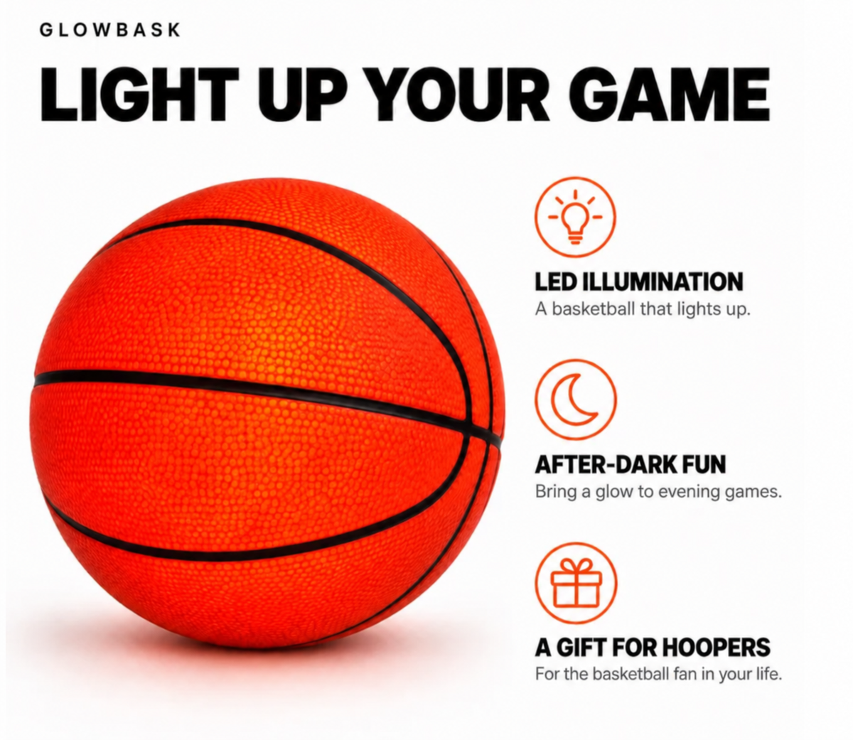 GlowBask LED Light Basketball